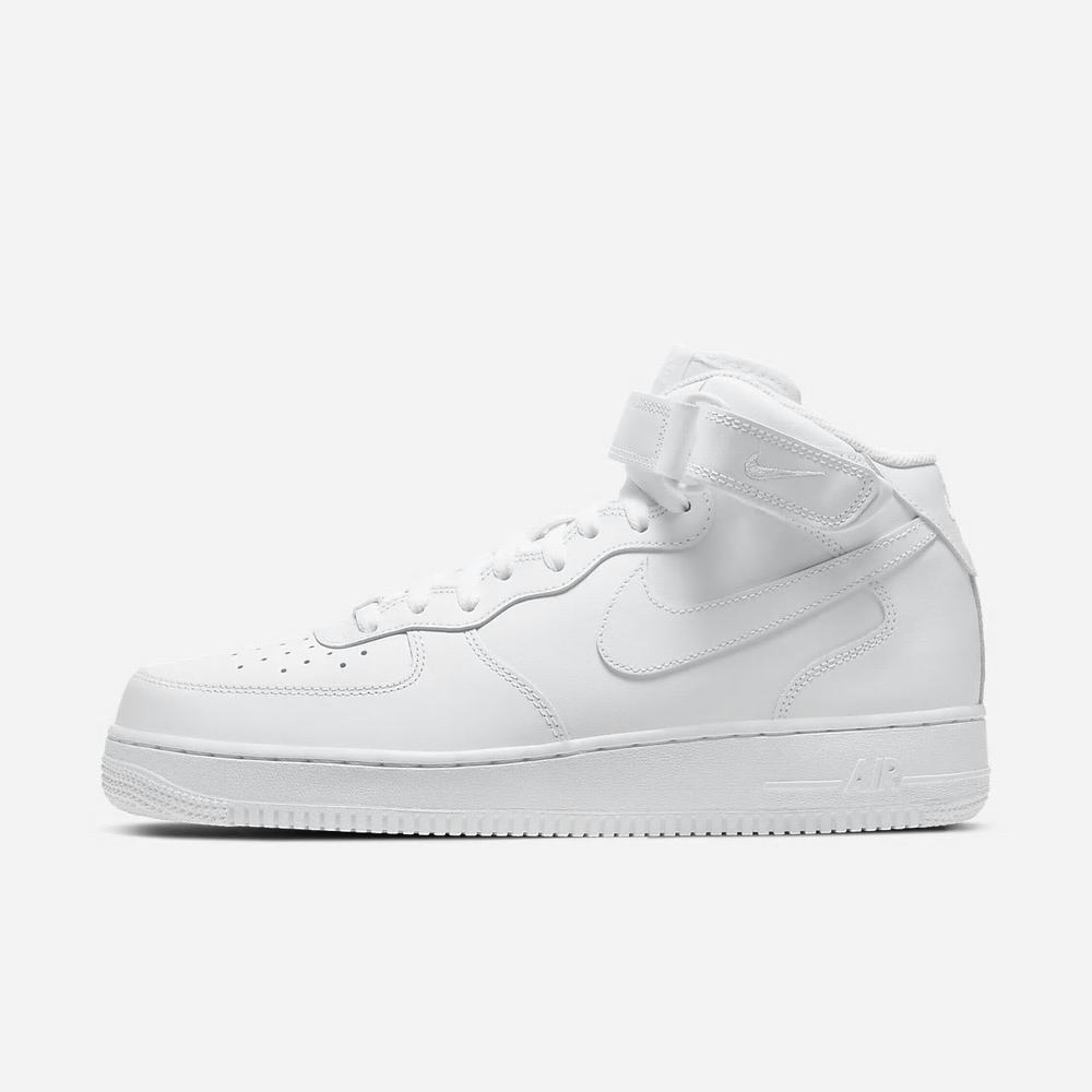 Basket Montante Nike Air Force 1 Mid '07 Blanche 1476-035 White/White Homme | MUJ-87696191